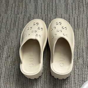 Inspired GG Cream Women's Slide Sandals